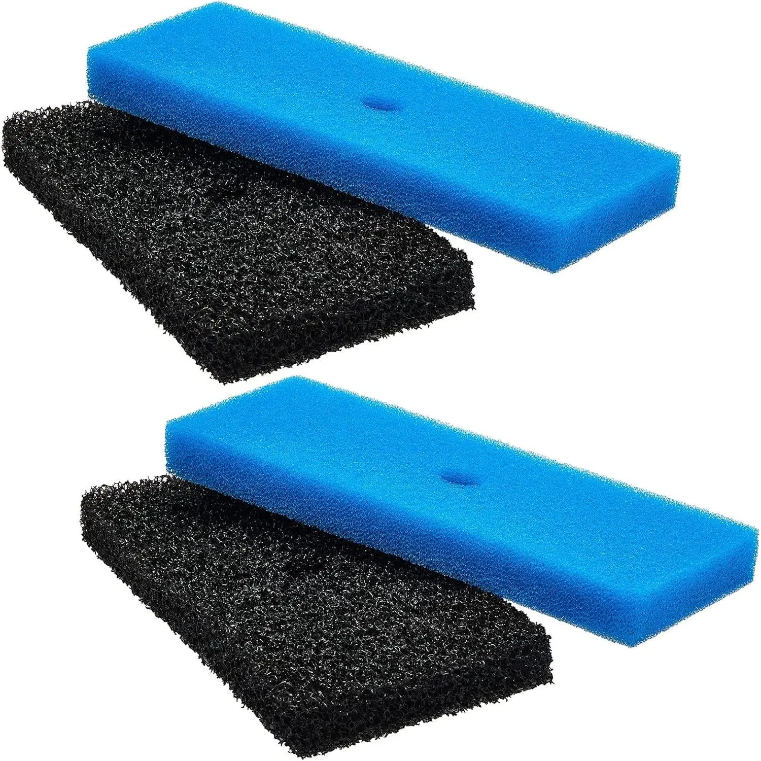 2 Sets Replacement Pond Filter Pads for Outdoor Ponds Coarse and Fine Filter Pads Set Compatible with 52231 and 52229 Box for Fish Pond Filters Pump/Motor Water Aquarium Fountain