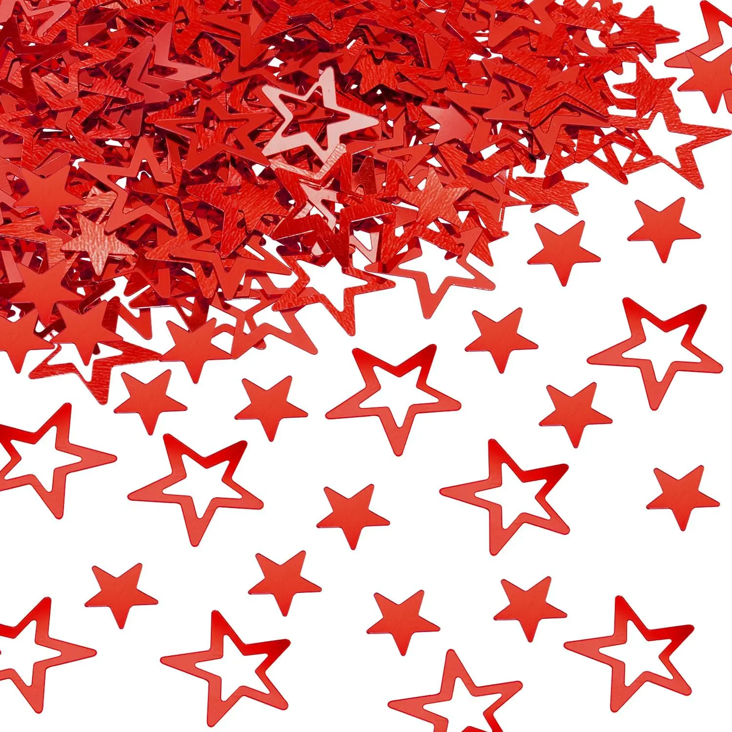 500 count  Table Confetti Decor Glitter Confetti Table Confetti  Decoration for Birthday Wedding Foil Theme Christmas Thanks Giving Party Valentine's Day Scatter Bless Confetti (Red)