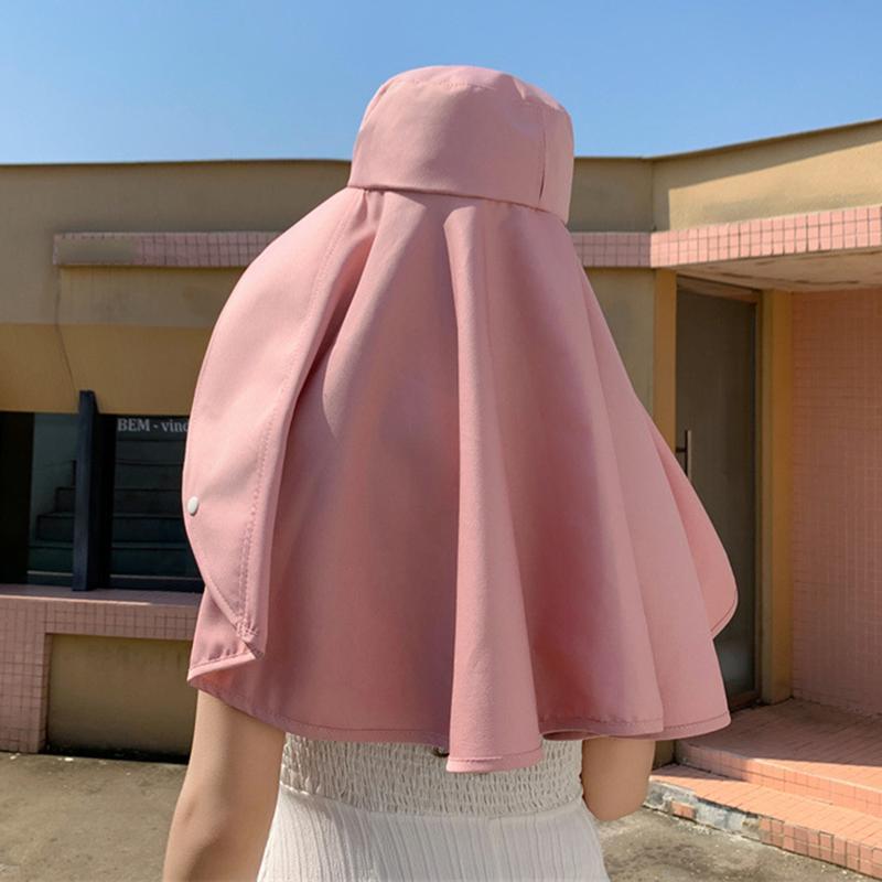 Women's Wide Brim Sun Hat UV Protection Outdoor Hat Solid Color Stylish Summer Accessory for Beach Garden Travel Everyday Wear Lightweight Breathable