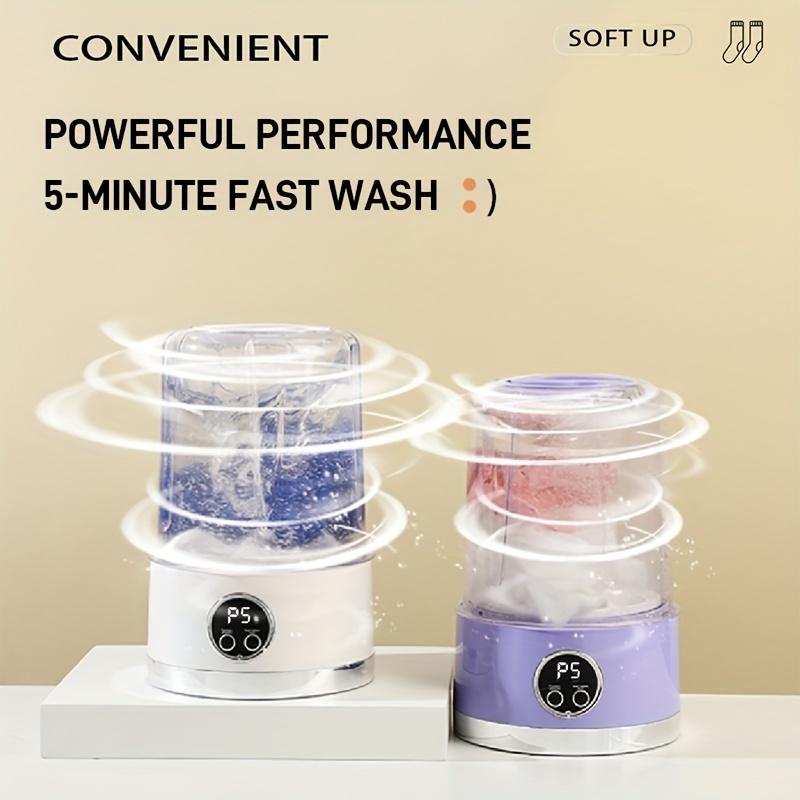 33.81oz Mini Washing Machine, USB Wireless Portable Underwear Laundry Cup, No Plug Required, 5-Minute Rapid Wash, Underwear-Specific, Convenient For Business Trips