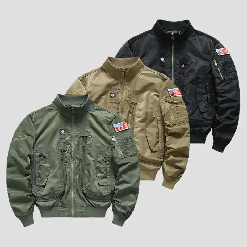 Men's Waterproof British Camouflage Polyester Flight Jacket - Loose-Fit Pull-On Tough Workwear Parka for Jeep Combat Field Training, Autumn/Winter New Menswear Top