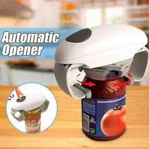 Automatic Electric Beverage Can Opener, Bottle Opener, One-Button Operation, Time-Saving, Smooth Edge, Battery Powered, Perfect Gift for Holidays