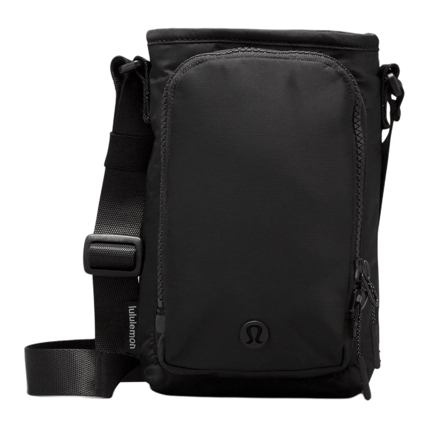 Lululemon Water Bottle 2L Crossbody Bag with Front Pocket and Adjustable Strap – Recycled Nylon – Unisex – Black