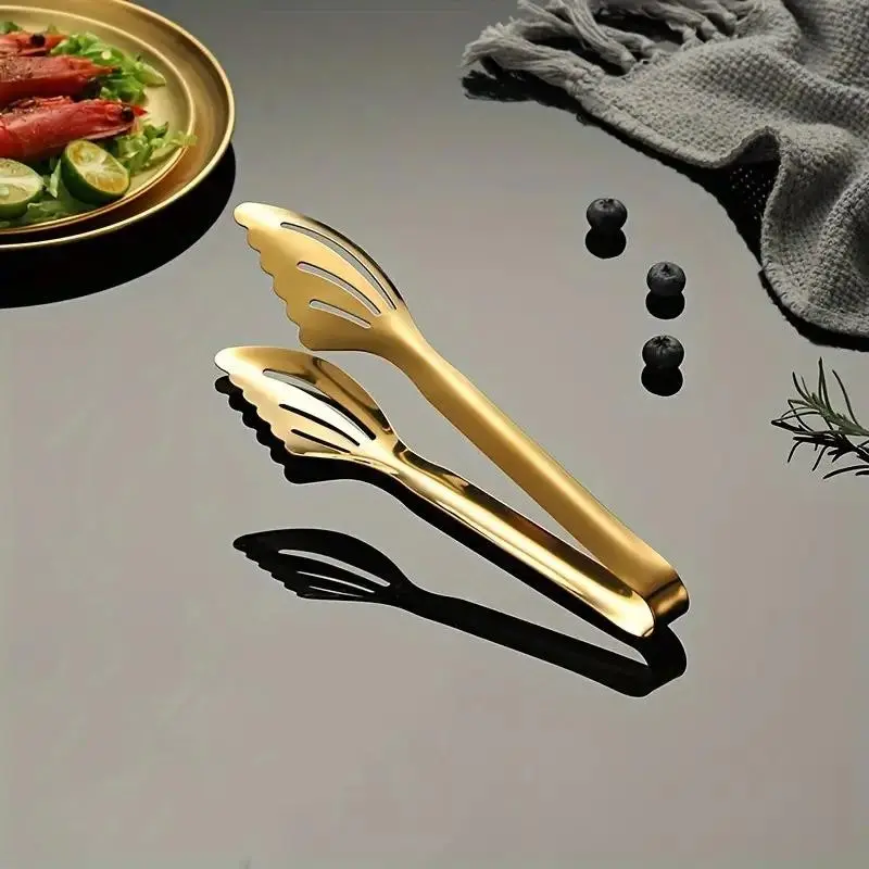 Stainless Steel Butterfly BBQ Grill Tongue, Heat-Resistant Food Clamp, Bread Dessert Fork, Steak Meat Holder, Restaurant Quality