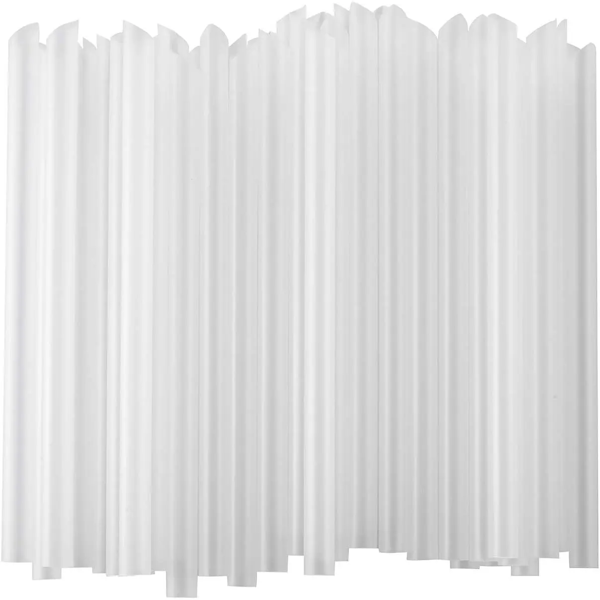 100 PCS Clear Plastic Boba Straws, 1/2" Wide X 8 1/2" Long Disposable Smoothie Straws for Bubble Tea, Shakes, Popping Pearls