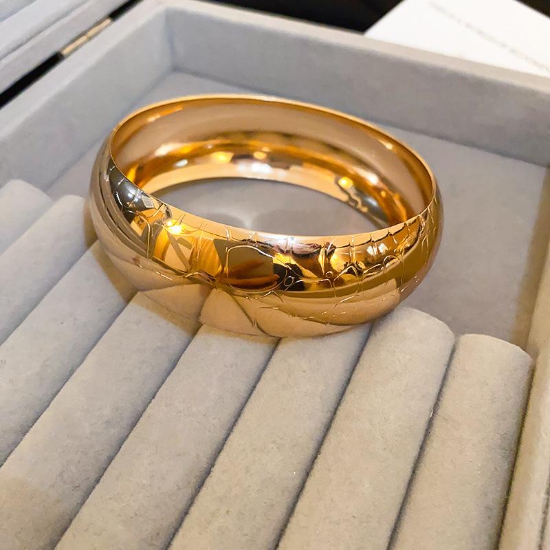 Silver Wide Cuff Bangle for Women, Minimalist Open Cuff Bracelet, Chunky Statement Jewelry for Daily Wear & Party