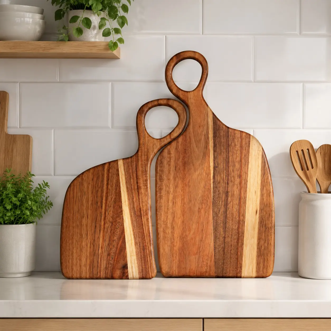 Wood Couple Cutting Board Set, 1 Pair Creative Wooden Boards, Gifts for Anniversaries, Weddings, Daily Use, Decorative Charcuterie Boards