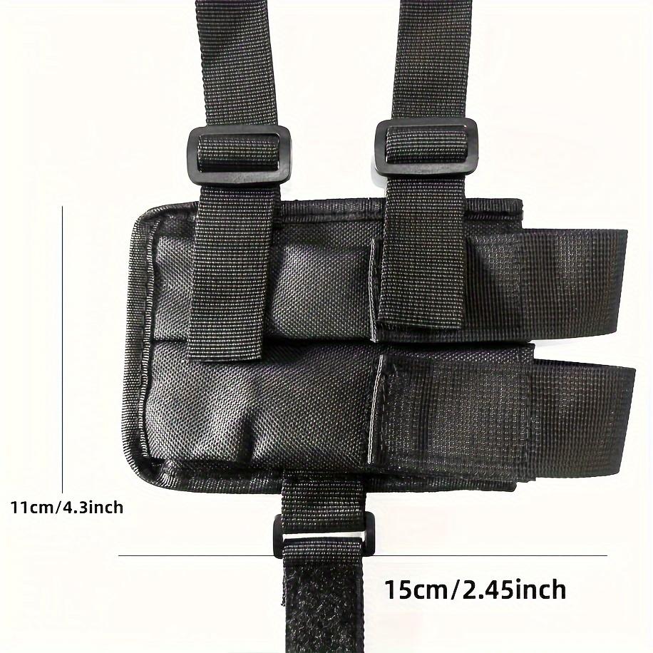 Adjustable Vertical Leather Case-Multi-Functional Hidden Bracket, Suitable for Outdoor Activities, Shoulder Or Hiking Shoulders Vest Bag