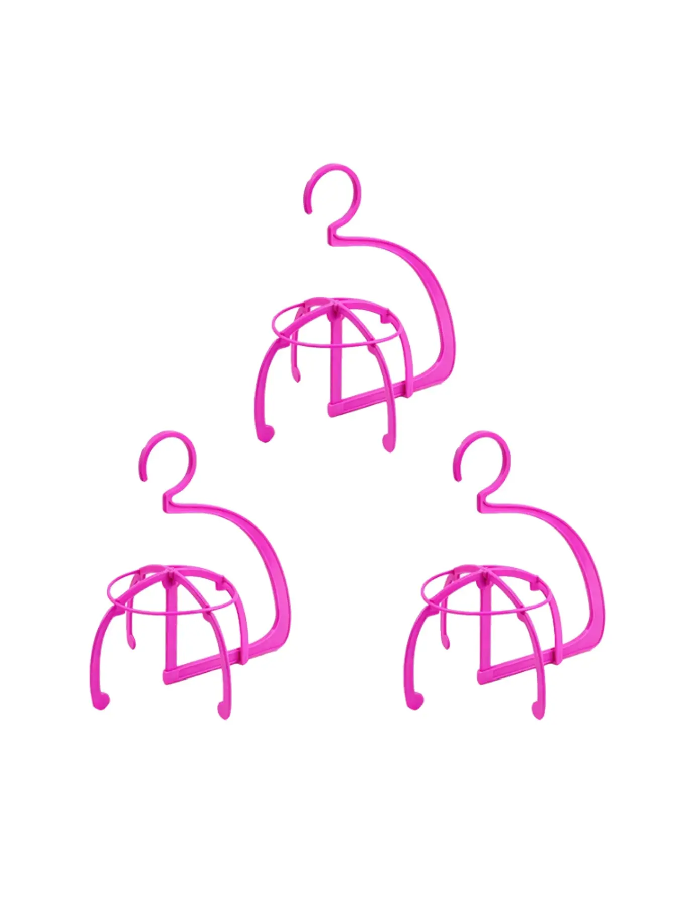 3-Pack Wig Hangers, Hair Accessory Organizer, Ideal for Displaying Wigs, Perfect for Storage & Organization, All-Season Use