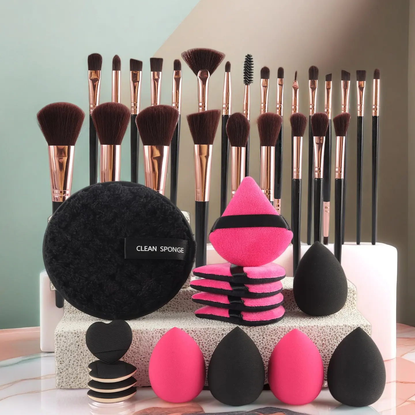 40-Piece Makeup Set, and Mixed Colors, Portable, Ideal for Home and Travel, Perfect Gift for Holidays and Birthdays