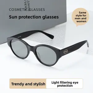 Unisex Italian Acetate Fiber Frame Sunglasses, High-Definition Polarized Nylon Lenses, American Polaroid Style, UV Protection