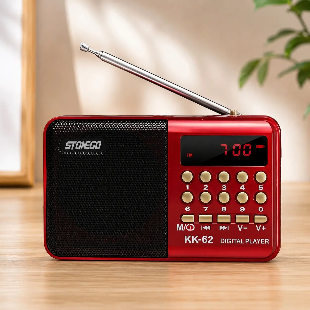 Portable Rechargeable FM Radio & Bluetooth MP3 Player with High-Fidelity Stereo, USB/TF Card Support, Headphone Playback, Recording Function for Outdoor Travel Multifunctional Portable Radio