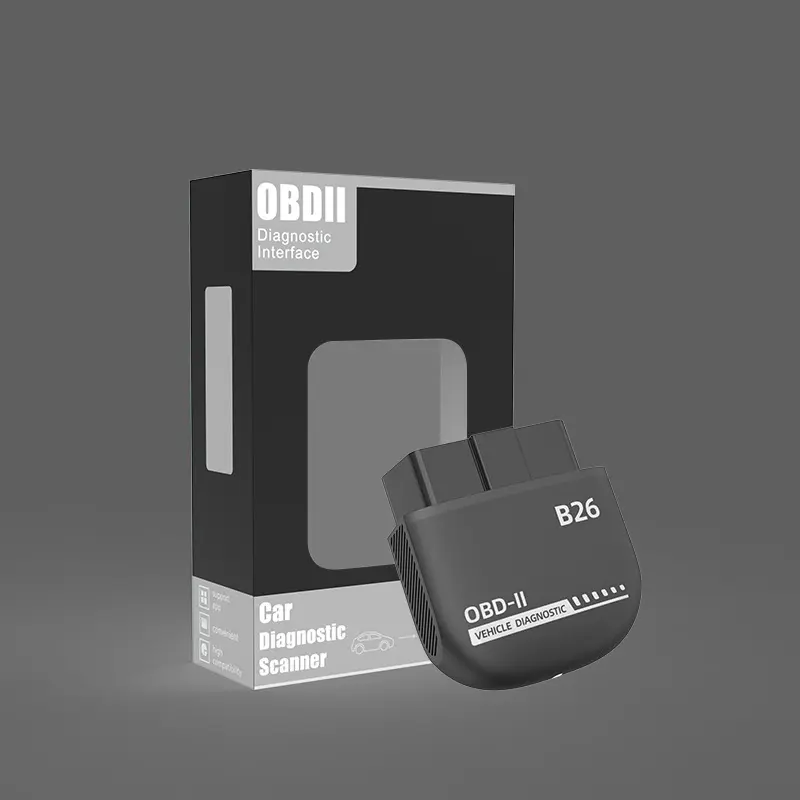 OBD2 Bluetooth Car Diagnostic Scanner, ELM327 Engine Fault Code Reader, Check Engine Light Reset Tool