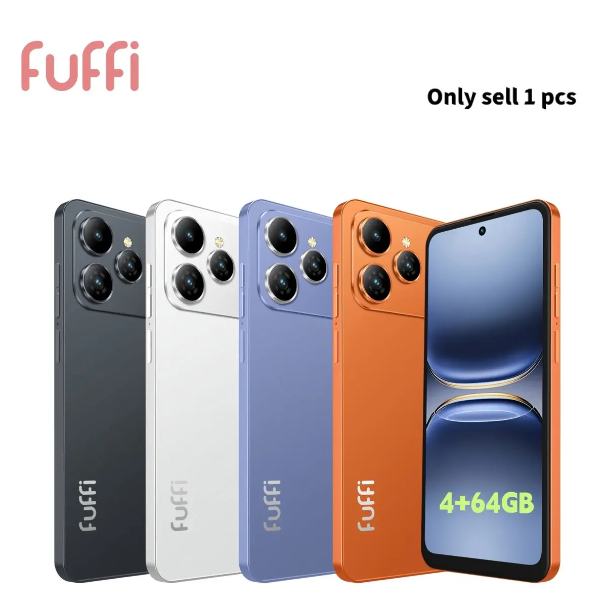FUFFi-M17 PRO smartphone, 6.56-inch screen, 4GB RAM, 64GB ROM, 5MP+13MP pixels, 3800mAh battery, quad core processor, Android 12.0, 4G network, GPS， Dual SIM dual standby
