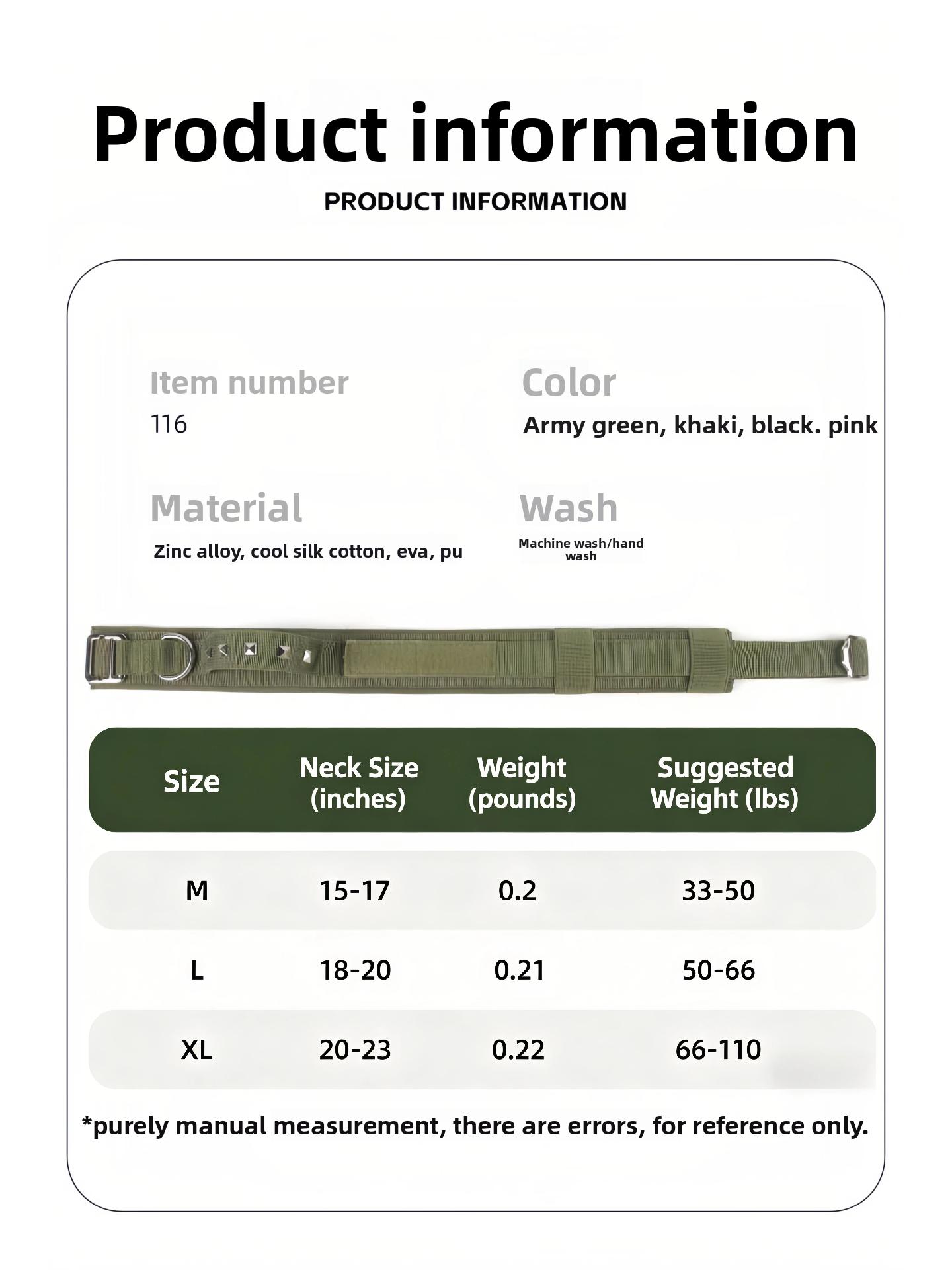 Heavy Duty Tactical Dog Collar with Leash, Reinforced Rivet Anti-Pull Collar for Large Dogs, Welded D-Ring, Quick-Release Zinc Alloy Buckle, Double Layer Nylon, Adjustable Padded Handle for Training Walking, Extra Strong Pet Collar for Big Breeds