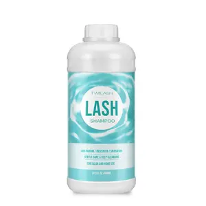 600ml Unscented Bulk Lash Shampoo, Eyelash Cleanser for Eyelash Extensions, Safe Non-irritating Non-burning Formula Foaming Eyelid Cleanser Makeup Remover Ideal for Professional Salon and Home Use