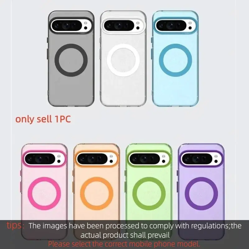 For Google Pixel 10 Pro XL  9A 8 9 Pro XL 8A Smartphone Case TPU Casing Translucent Candy Color Matte Magnetic Shockproof Protective Bumper Cover