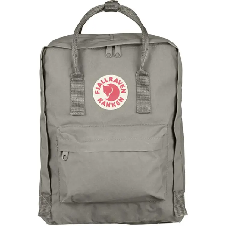 Fjallraven Kanken 16L Lightweight Backpack for Men and Women – Fog Grey Nylon Style