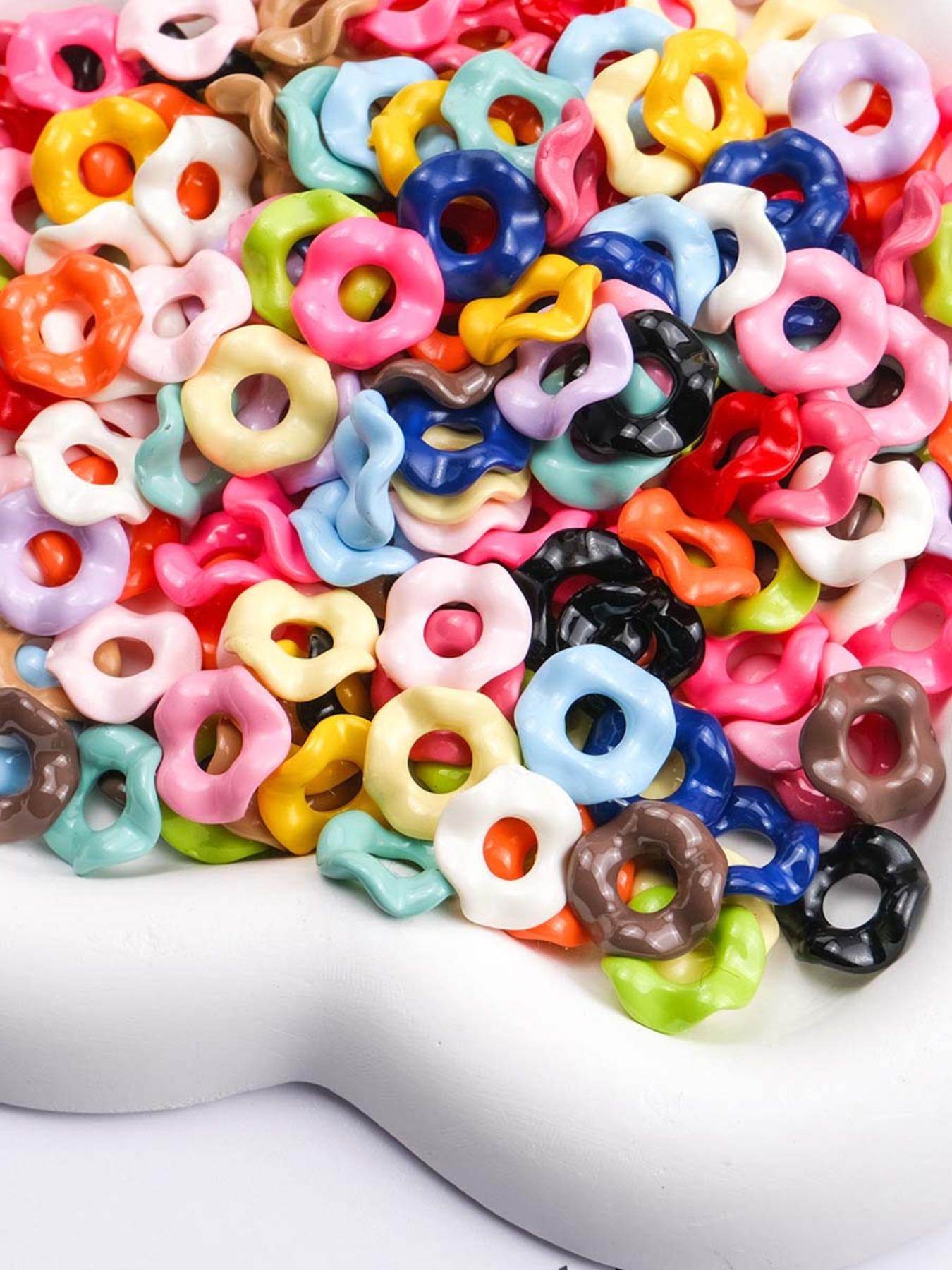 50 Pcs Wave Acrylic Spacers for Pen Making, Perfect for DIY Projects & Handmade Pens, Durable Lightweight Design, All Seasons Use, Bead Assortment