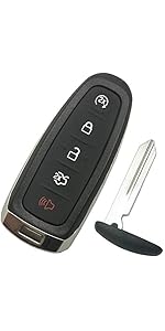 Replacement Key Fob Cover Shell fit for Ford Fusion Explorer Mustang Edge F150 F250 F350 Lincoln MKZ MKC Keyless Entry Key Fob Case M3N-A2C31243300