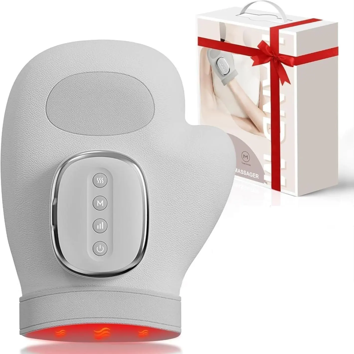 Portable Hand Massager with Heat & Compression, Wireless 3 Modes for Carpal Tunnel Relief, Perfect Gift for Hand Relaxation