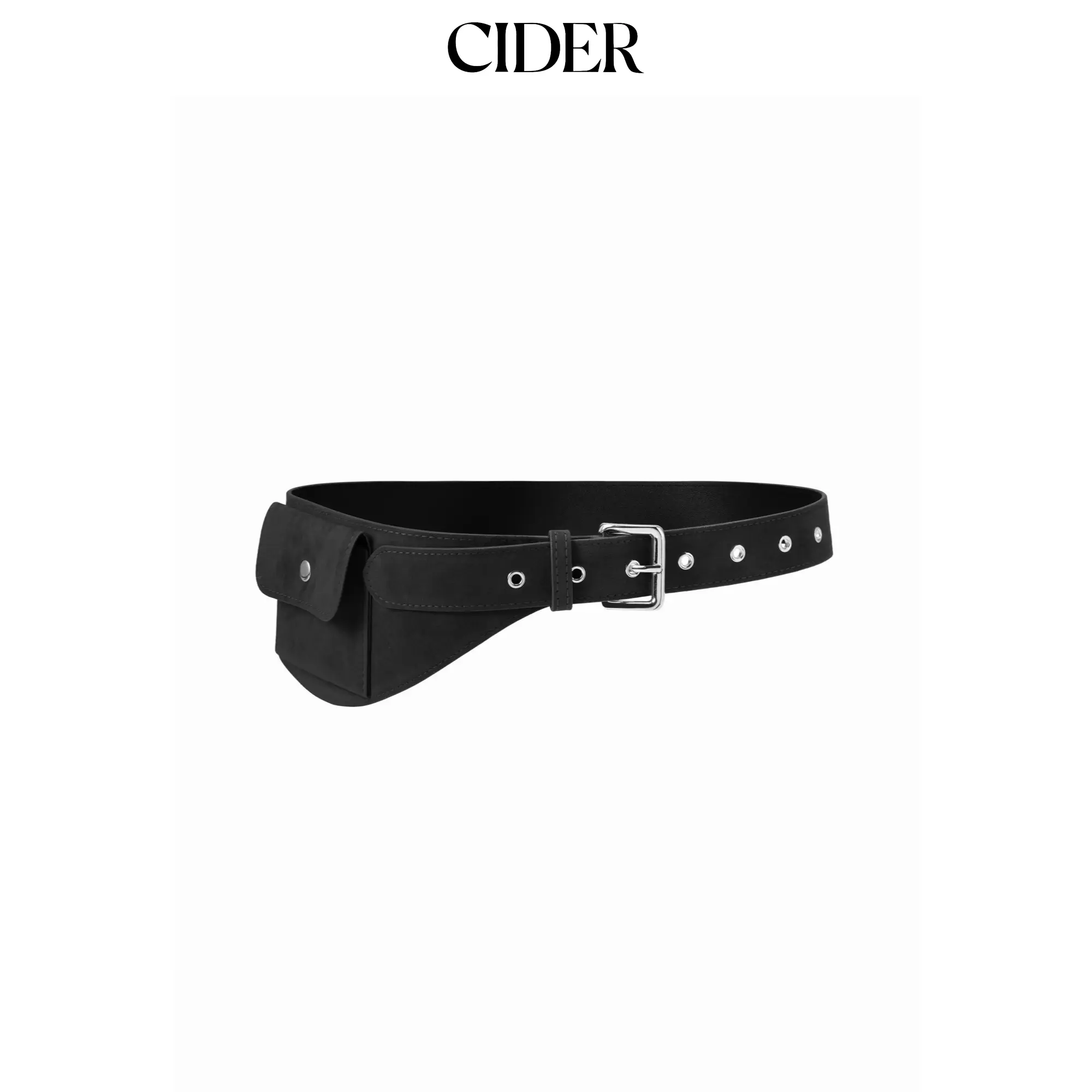Cider FAUX SUEDE POCKET BUCKLE BELT