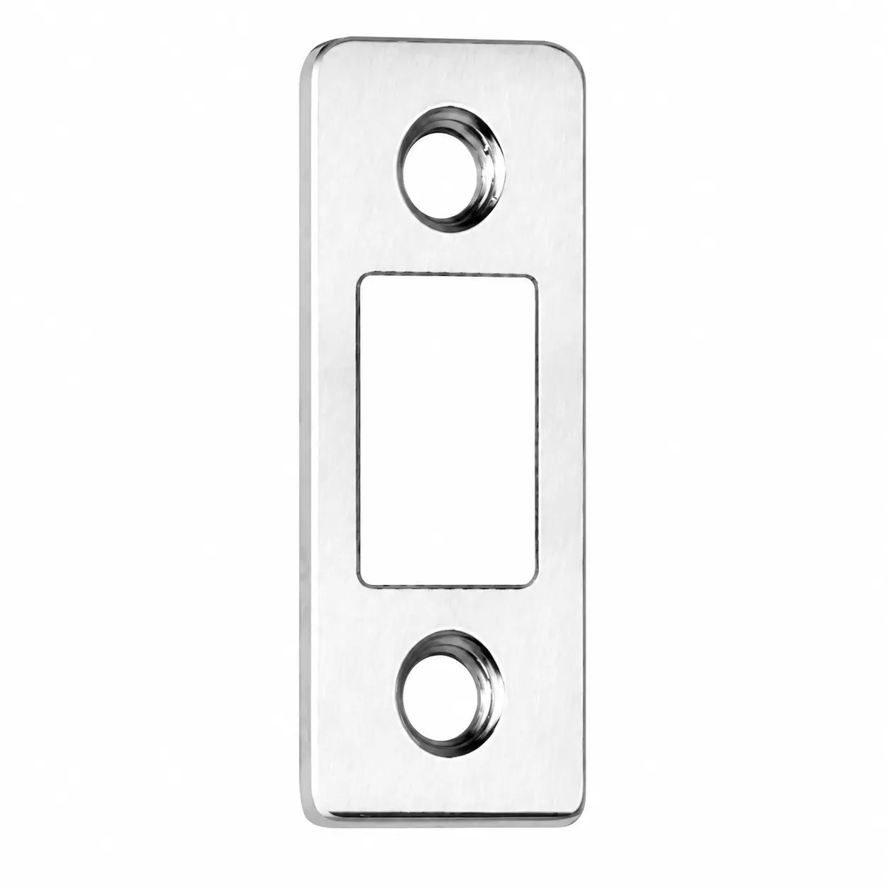 Heavy-Duty Stainless Steel Magnetic Lock Catch (Door Hardware Accessory) - 0.11-Inch Ultra-Thin, Industrial-Strength Adhesive, Corrosion-Resistant, Silent Close, No-Drill Installation, Adjustable Screws for Uneven Surfaces, Ideal for Cabinets