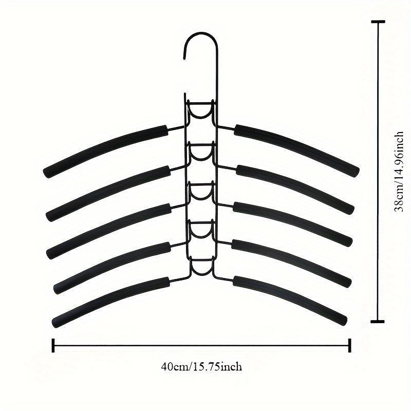 No Shoulder Protrusion Sweater Hanger, 1 CountsDurable Metal Trouser Hanger, Clothes Hanger forHome Bedroom Wardrobe Dormitory
