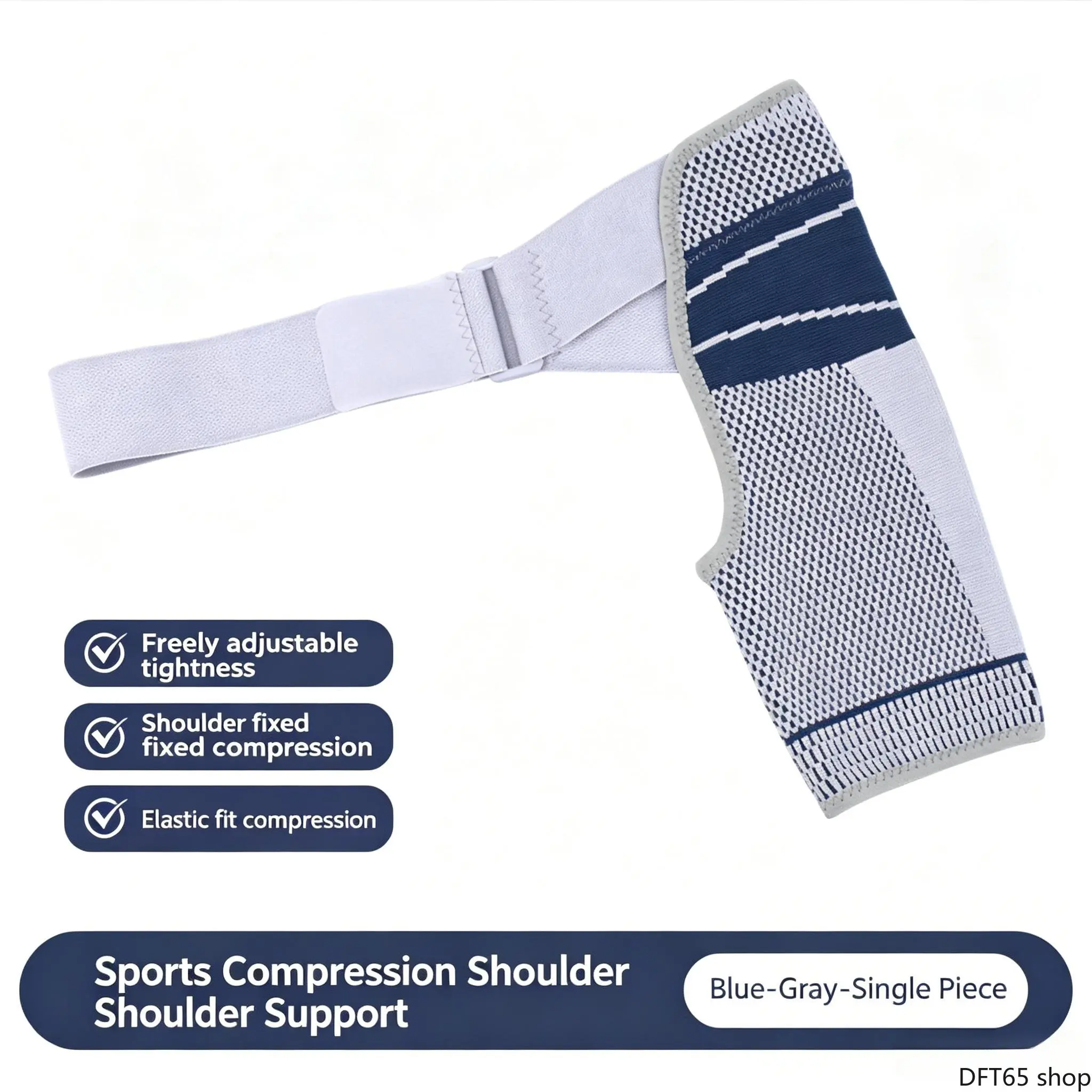 Adjustable Compression Shoulder Support Brace Breathable Elastic Mesh Multi Strap Fastening Design Unisex For Basketball Gym Workout Joint Fixation Stabilization Portable Daily Athletic Shoulder Protective Wrap