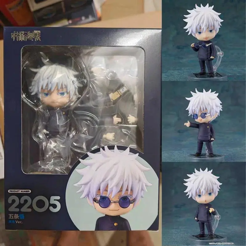 Jujutsu Kaisen Anime Gojo Satoru Joint mobility Action Figure PVC Model doll Toy Q-version nendoroid Desk Decor Gifts boxed Popular toys 2026 Hot selling toys