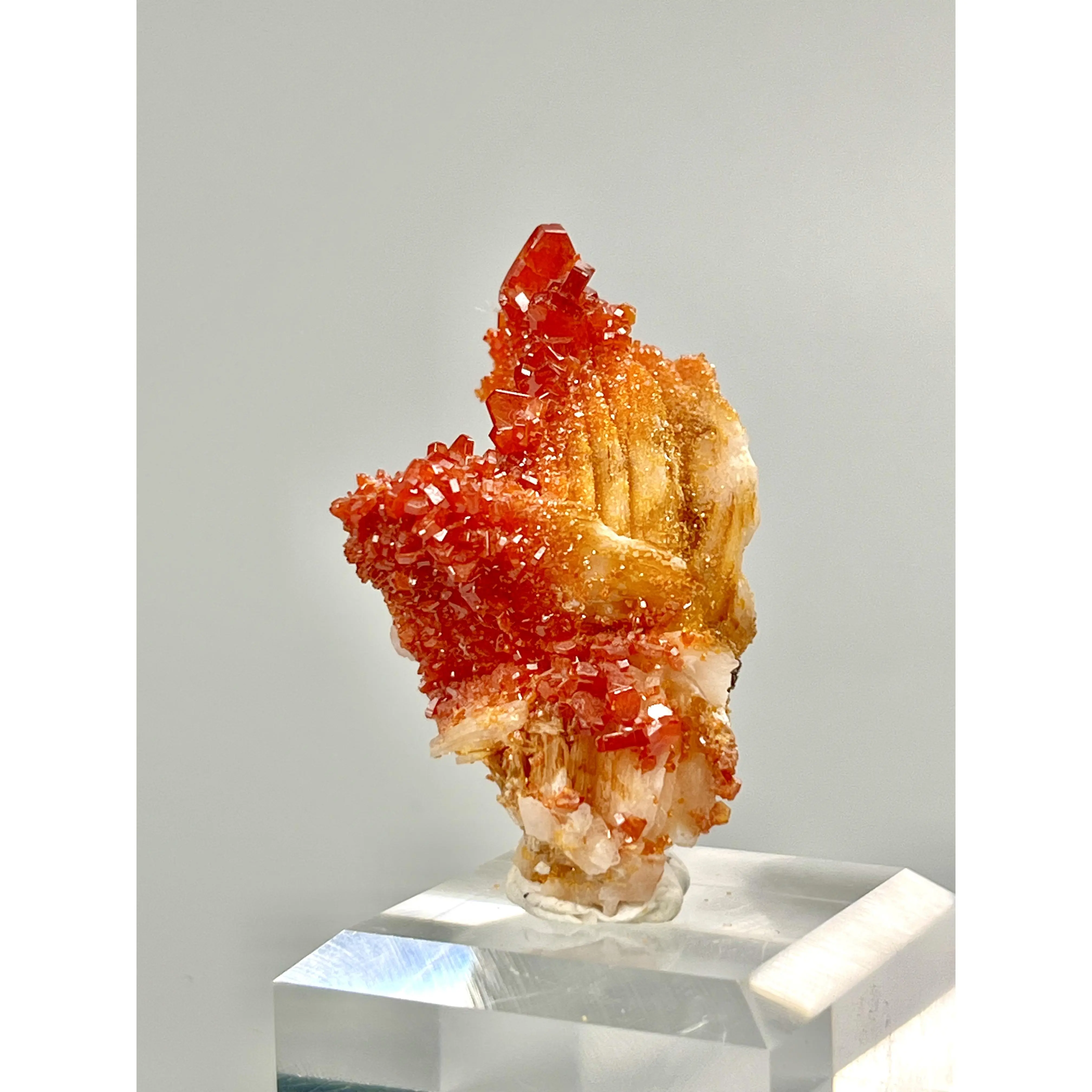 Natural Vanadinite Clustered 1-Piece Crystal Specimen, Natural Look Room Decor, House Decor for Home & Office, One-Piece