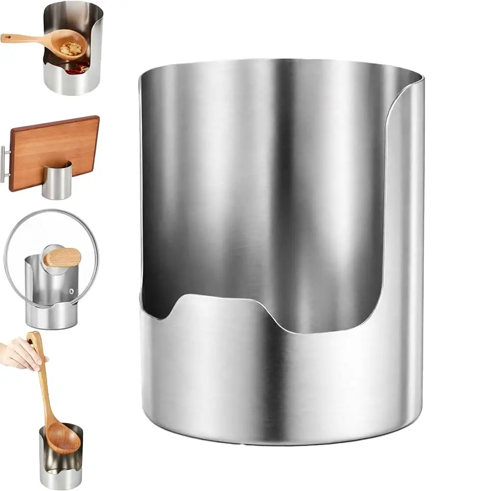 Multi-Functional Kitchen Tool Rack, Thick Stainless Steel Countertop Organizer, Holds Pot Lids, Spatulas, Cutting Boards, Ideal for Home, Chef, Kitchen