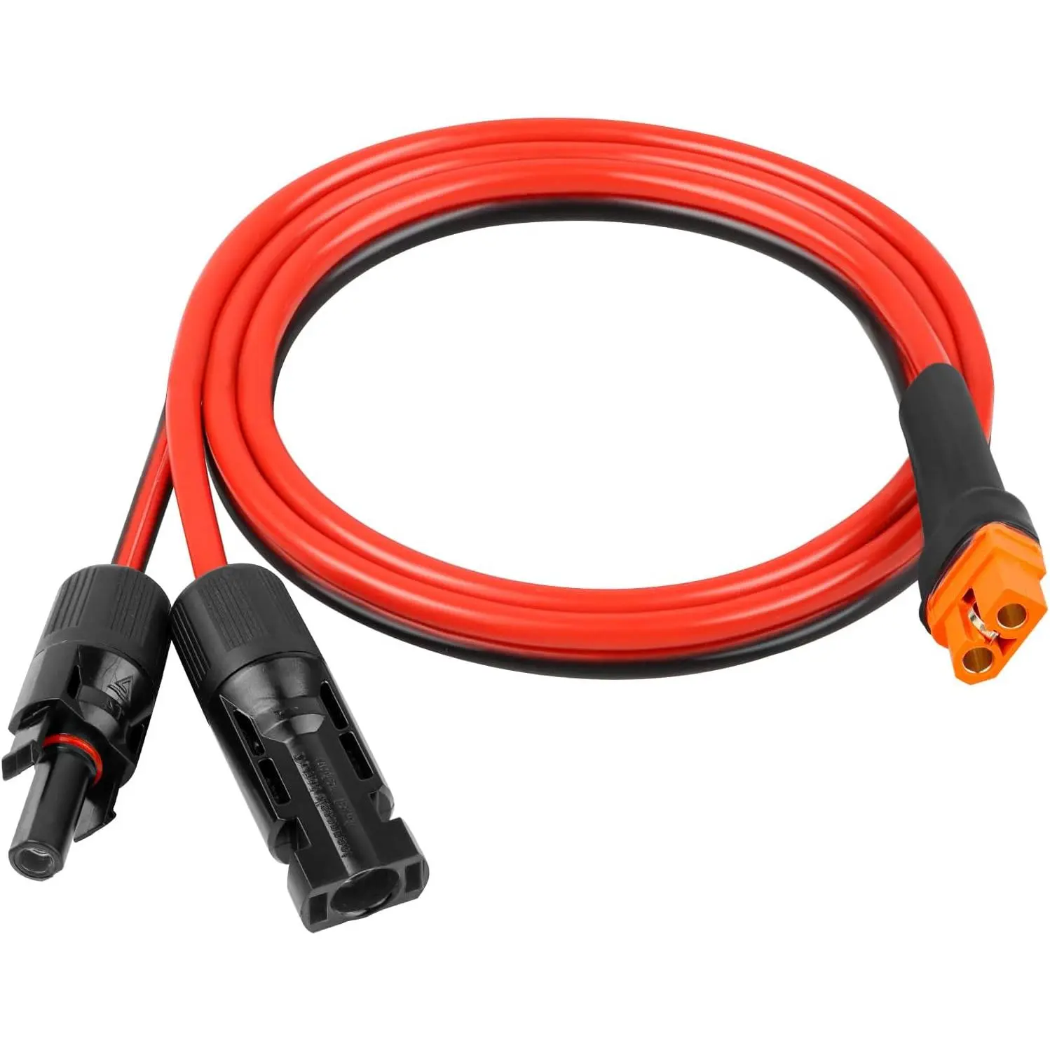 10AWG 3FT to XT60i Extension Cable 3 6 10 35 50 75 100FT Duty Adapter Cable Connector XT60i Wire for Station, Panel, RV, Battery, Renewable Energy Applications