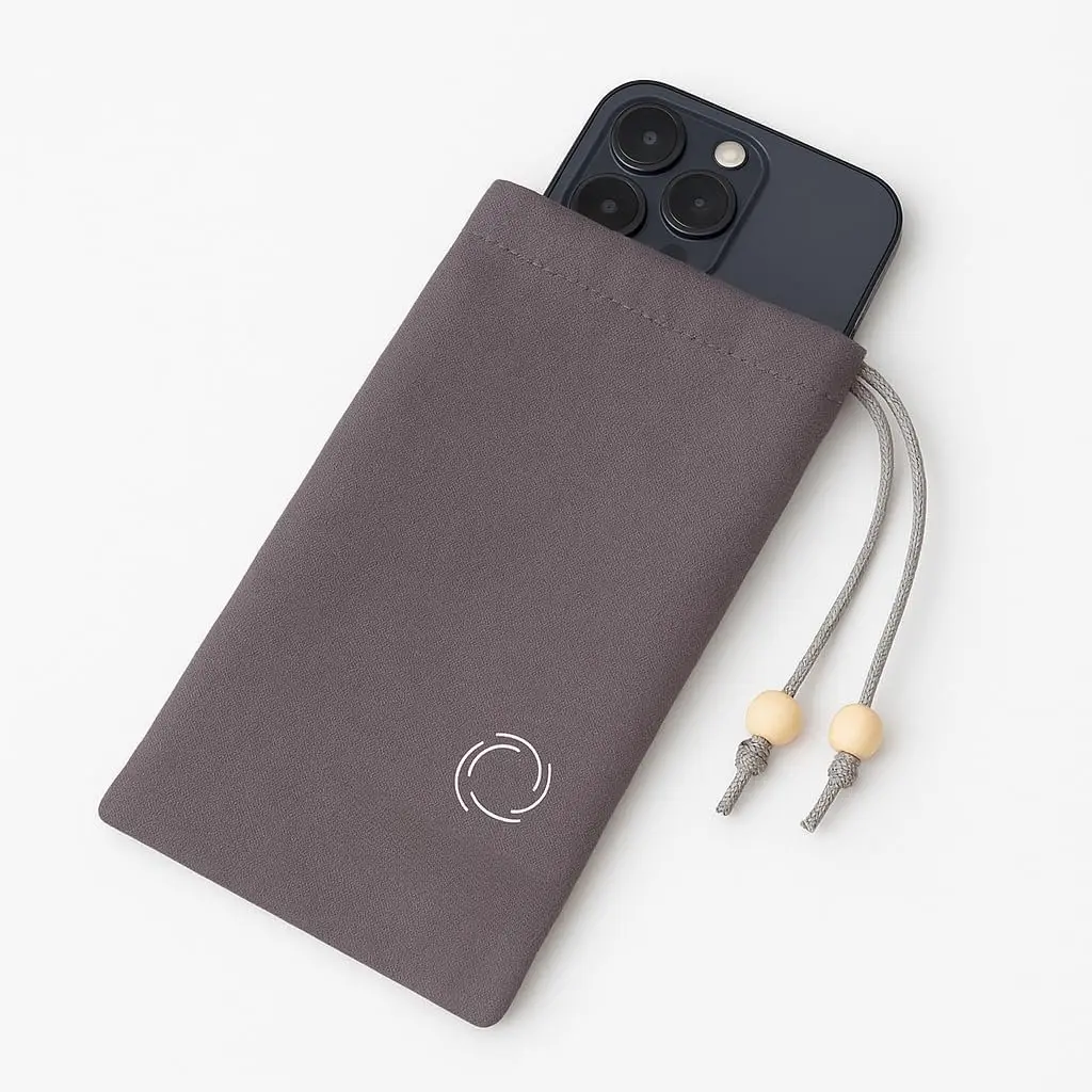 EMF Shield Sleeve for Cell Phone - Signal Blocking Anti-EMP Pouch - Smartphone Protection Case Against , EMF, 5G, RFID - Grey - 4x8 Inch Fits  Phones