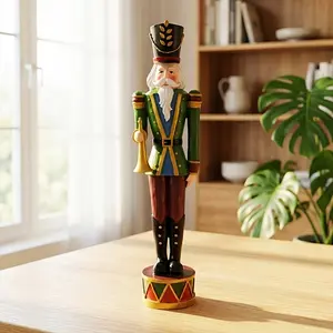 Handmade Resin Nutcracker Ornament, Fairy Soldier Design, Perfect for Christmas, Easter, Birthday, Mother's Day Decor, Desk Gift for Collectors