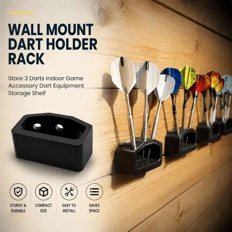 Dart Wall Mount Holder Bracket Lightweight Display Stand Home Storage Organizer Decor Rack
