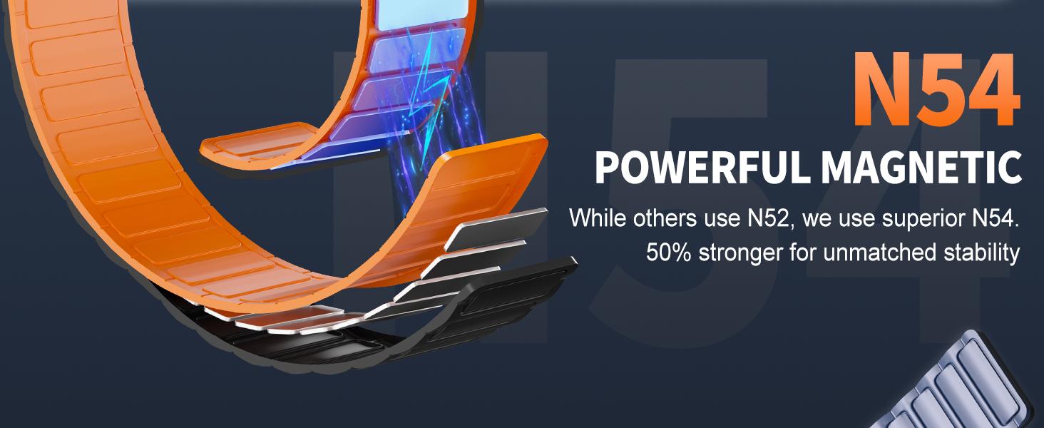 Magnetic Loop Silicone Apple Watch Band – Adjustable Stretch Strap Compatible with 38–49mm Ultra 2, SE & Series 3–9, Soft Lightweight Breathable Wristband for Fitness, Daily Wear & Gift