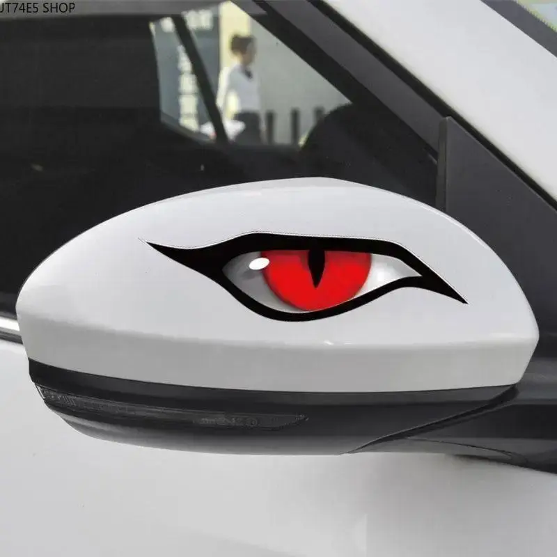 Supernatural Eye Pattern Vinyl Synthetic Sticky Sticker - Customize Car & Motorcycle Rearview Decor, Durable Fashion Accessory Accent