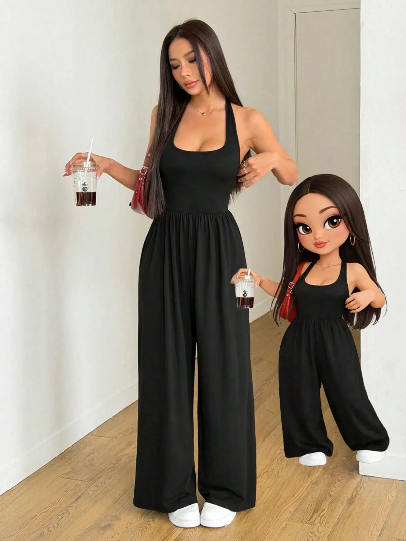 Women's Strapless Jumpsuit, Fashion Loose Comfortable, Basic, Minimalist, Casual, Soft Fabric, High Elasticity, Backless, All Seasons, Street Style, Ootd