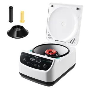 VEVOR Centrifuge Machine, 100-1900xg RCF Electric Laboratory Centrifuge Machine with 1 Rotor for 2/5/10/15ml Tube Capacity, Low Speed 500-4000rpm with Timer, Widely Used in Various Experiments