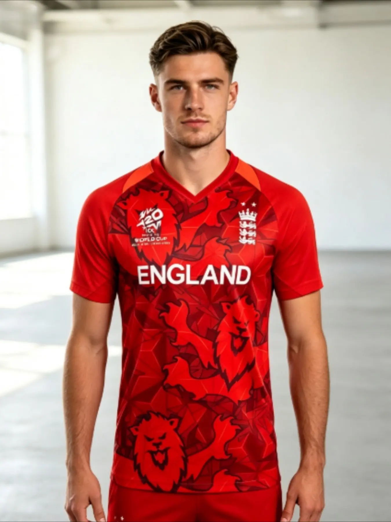 2026 Cricket Event 3D Print Jersey, Men's Summer Sports Short Sleeve, Breathable Quick-Dry Training Top, Casual Fashion Tee