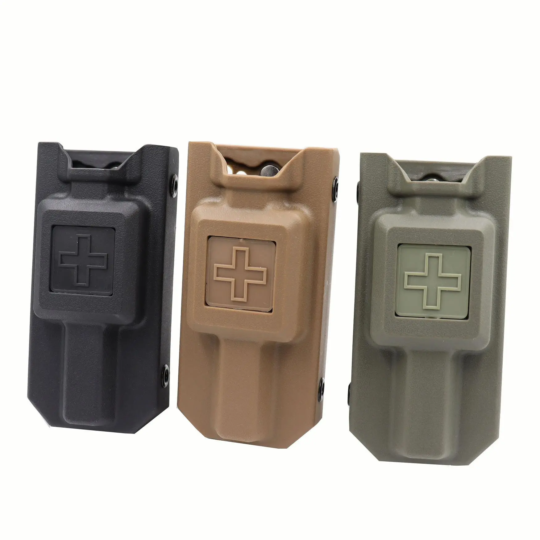 Tactical Tourniquet Holder - Compact Cloth Pouch, MOLLE-Mount Compatible Waist Organiser for Emergency Kit, IFAK Trauma Gear Storage