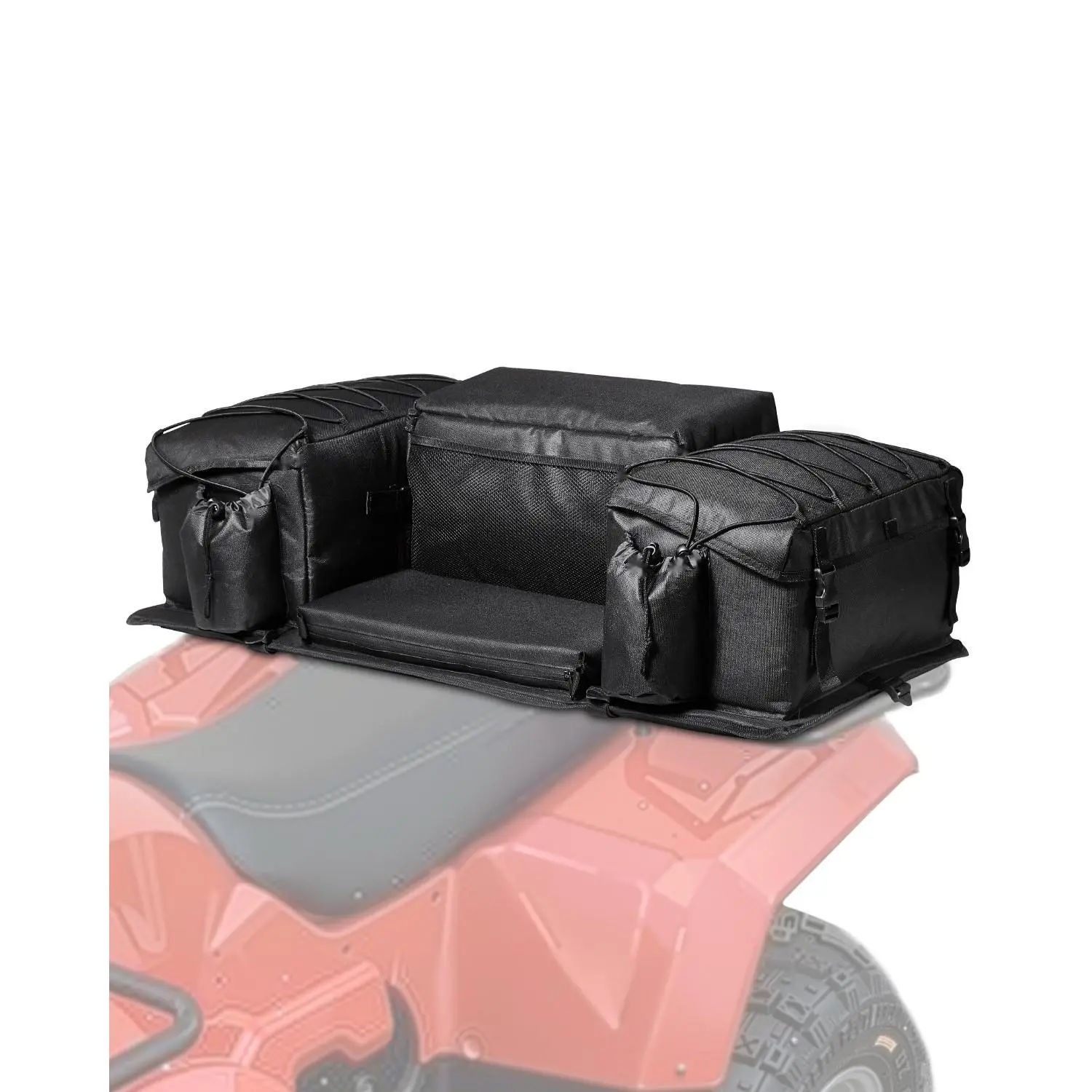 50L ATV Rear Storage Bag - 600D Oxford Cloth Tailgate Mount Large Capacity Bag, Sponge Cushion, Water-Resistant Off-Road Gear Carrier, Easy Mounting Secure Straps for Off Road Vehicles