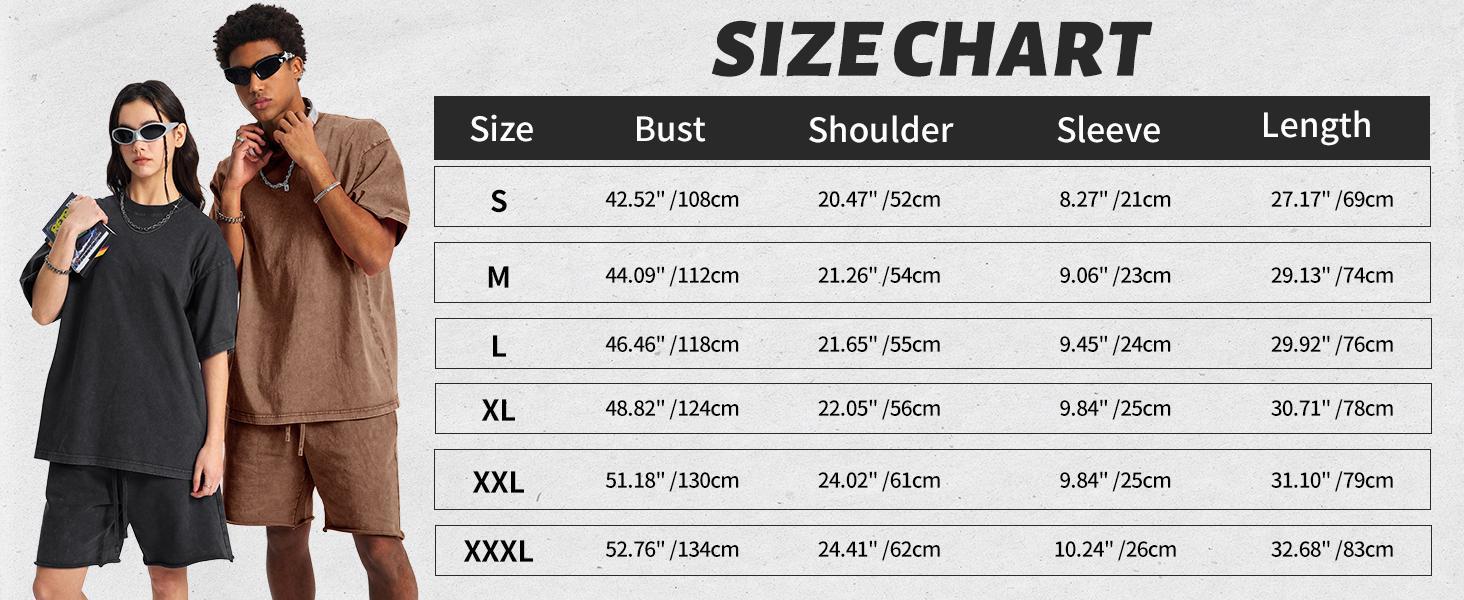 1/4 Pack Oversized Tshirts for Men Gym Vintage Heavyweight T Shirts Cotton Workout Acid Wash Baggy Tees Men's and women's T-shirts: Unisex cotton T-shirts: Unique gift T-shirts