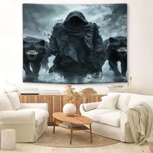 Home Decoration Featuring Death Pattern Tapestries, Fashionable Room Flags, Unique Wall Art In Living Rooms And Bedrooms, Suitable As Gifts For Teenagers And Adults