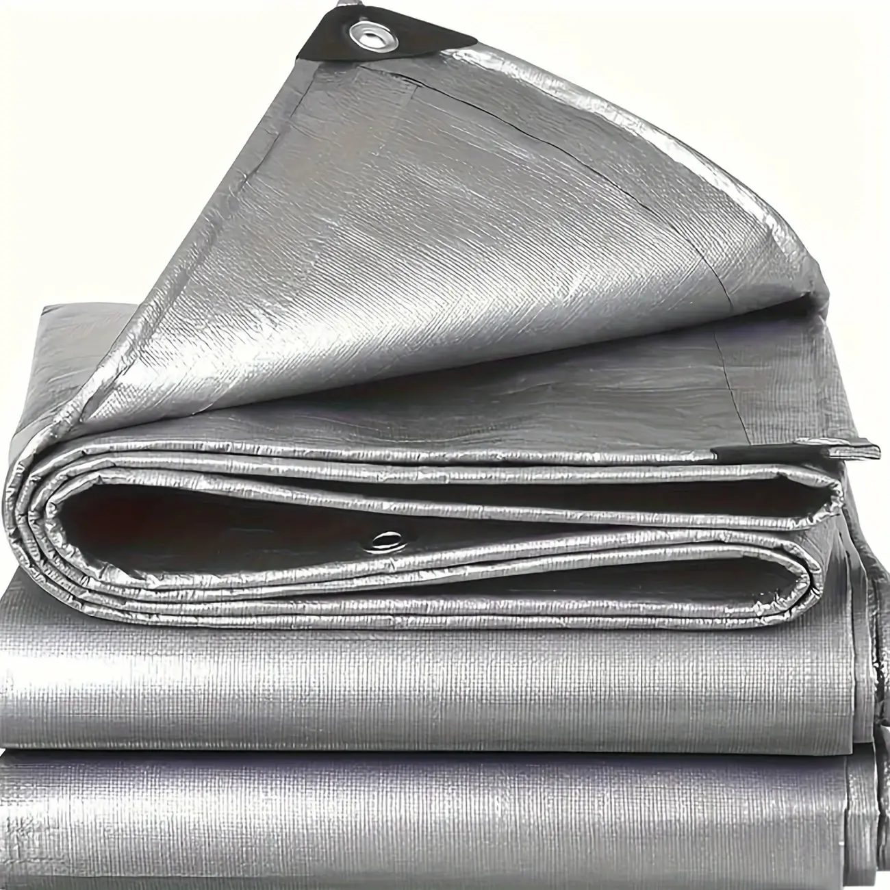 Polyester Shading Fabric, Multi-Purpose Silver Color Thick Material for UV Protection, Tear Resistance and Fade Resistance, Ideal for Roofs, Camping, Courtyards, Swimming Pools, Boats and Cars