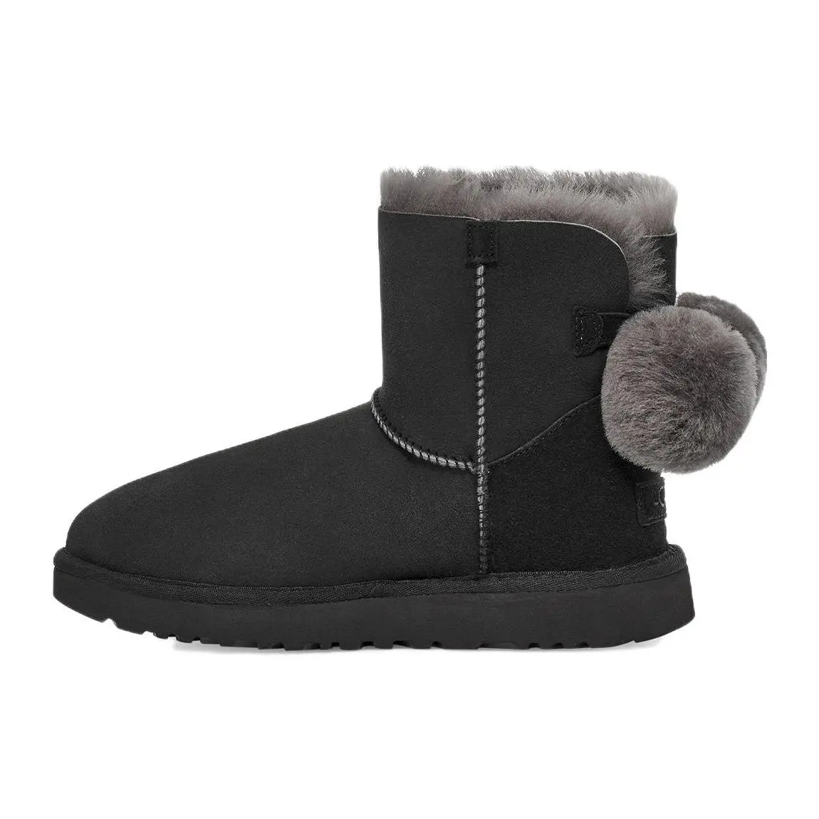 UGG Short Snow Boots With Bow 1132018-BLK
