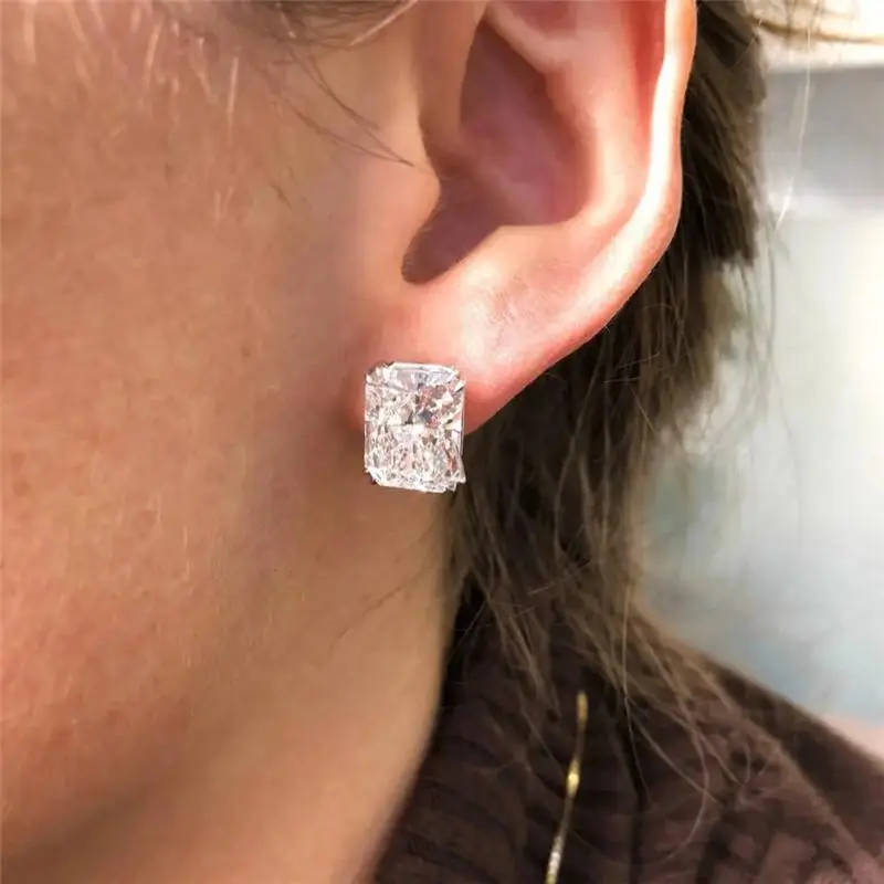 Stylish Simple Stud Earrings for Women – Dazzling Zirconia Jewelry with Modern Trendy Design, Accessories for Wedding, Engagement, Daily Wear, Gift for Her