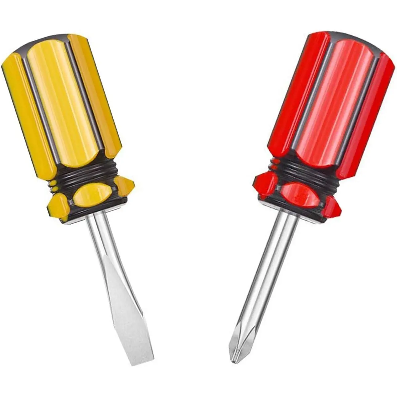 Short  Set: Two-Color Small Handle Stubby  - Phillips & Flat
