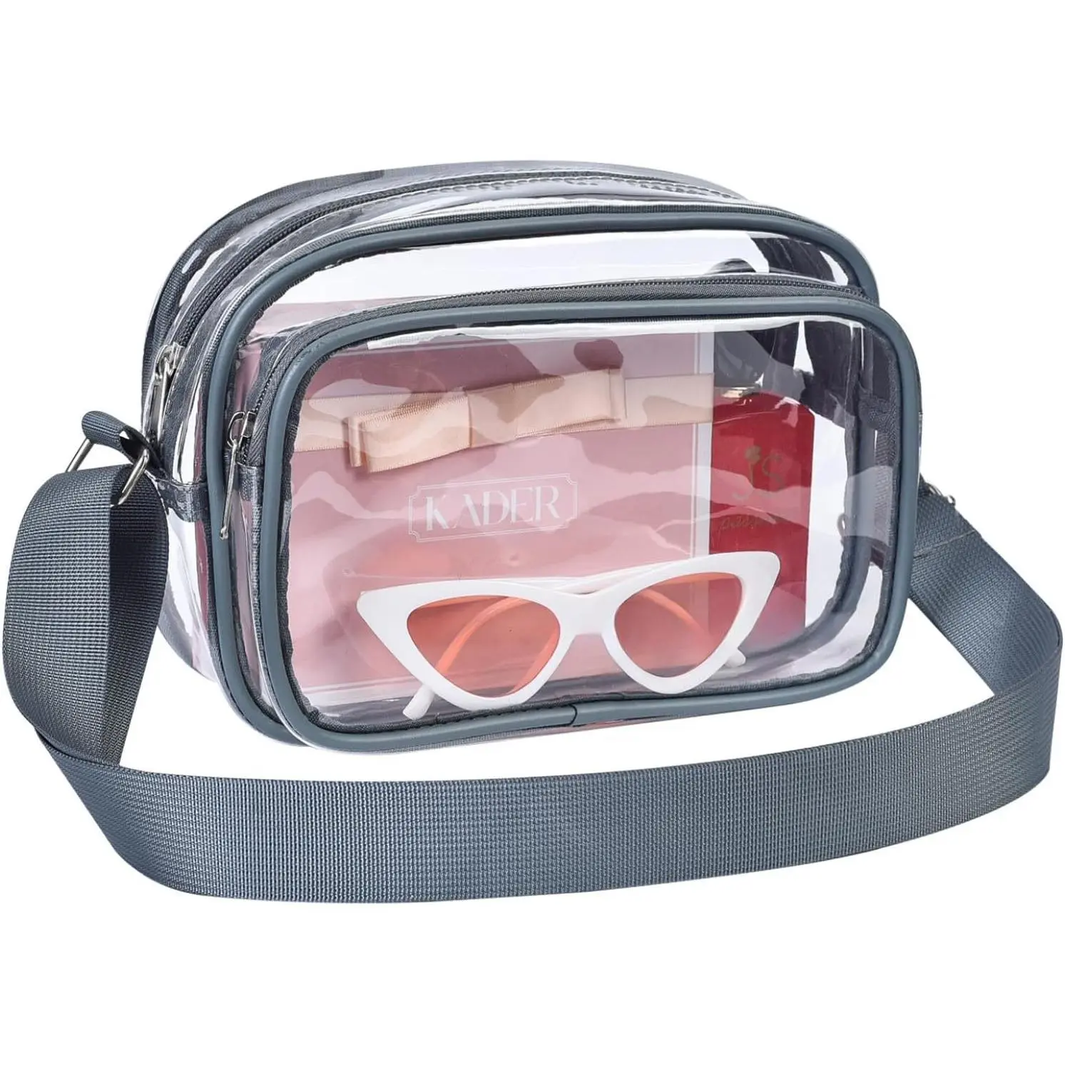 Clear Purse, Stadium Approved Clear Crossbody Bag for Women